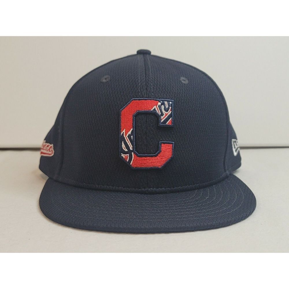 New Era Cleveland Indians Baseball Hat. Mens 7 1/4th.‎ Navy2020 Spring Training.